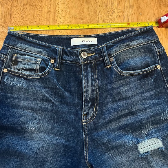 KanCan Dark Blue Distressed Skinny Jeans - Picture 6 of 11